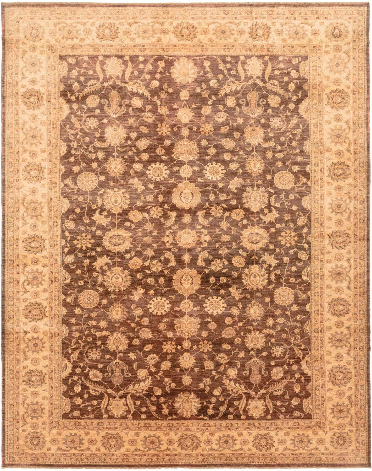 13' x 16' 6 Hand Knotted Peshawar Ziegler Rug