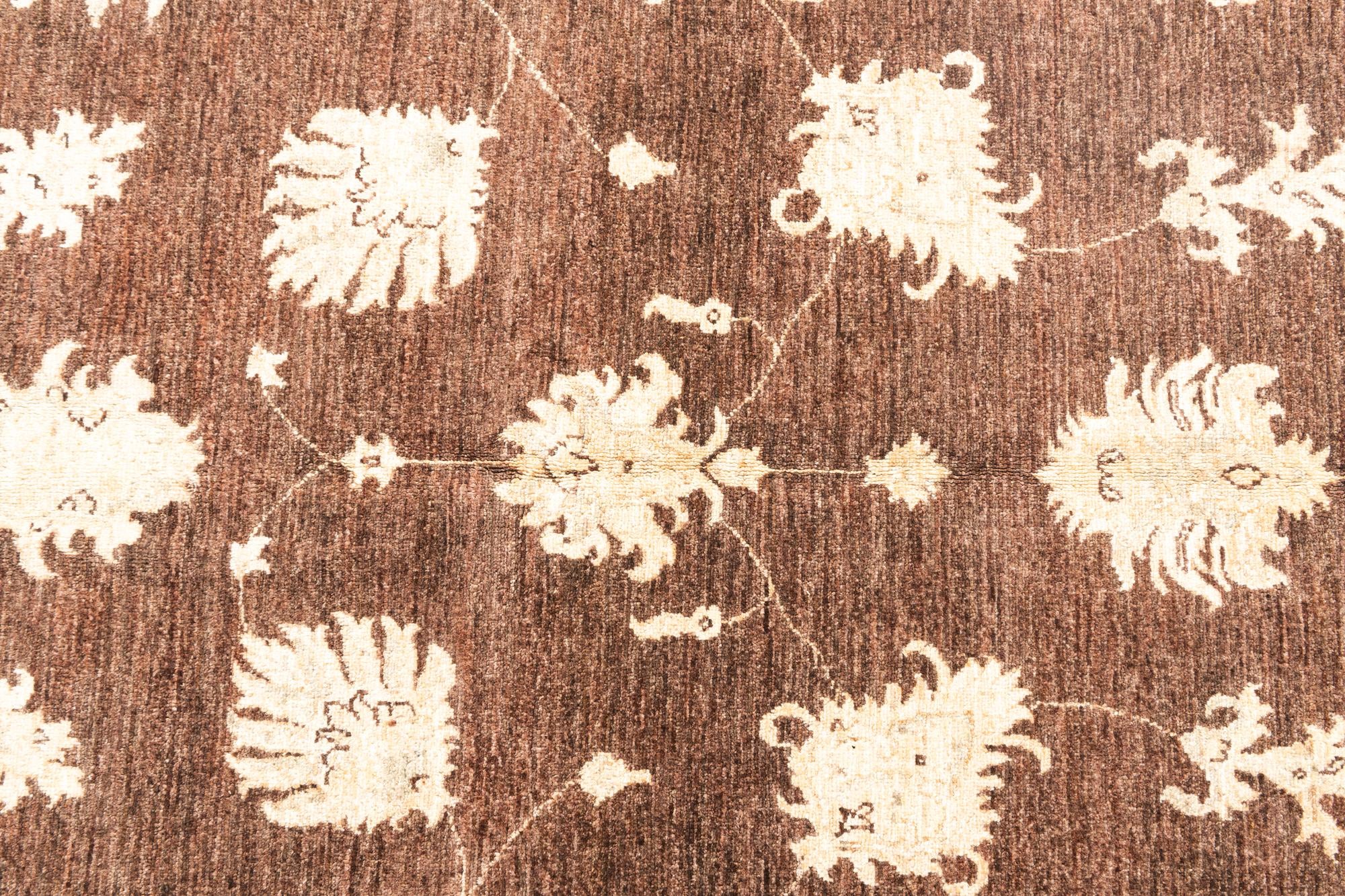 4' 8 x 7' Hand Woven Peshawar Ziegler Rug
