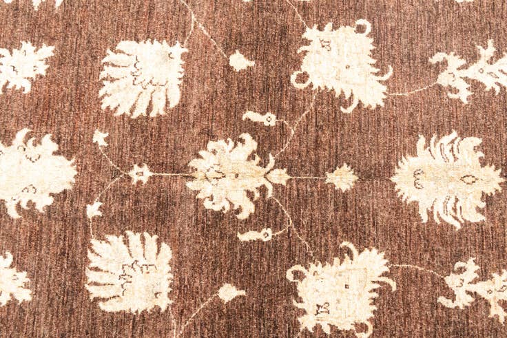 Detail image of 4' 8 x 7' Hand Woven Peshawar Ziegler Rug