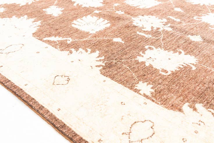 Detail image of 4' 8 x 7' Hand Woven Peshawar Ziegler Rug