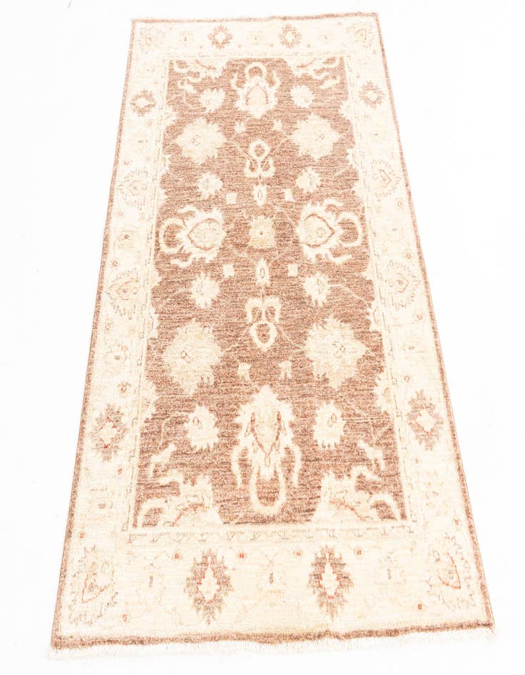 Detail image of 3' 4 x 4' 10  Hand Knotted Peshawar Ziegler Rug