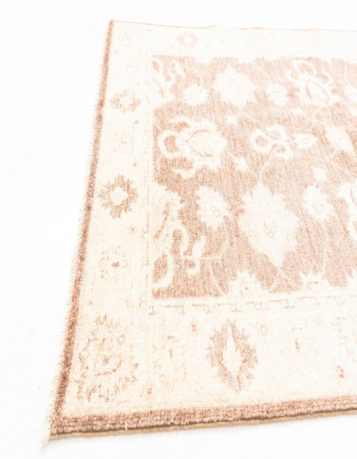 Detail image of 3' 4 x 4' 10  Hand Knotted Peshawar Ziegler Rug