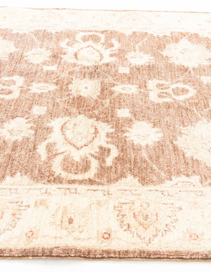 Detail image of 3' 4 x 4' 10  Hand Knotted Peshawar Ziegler Rug