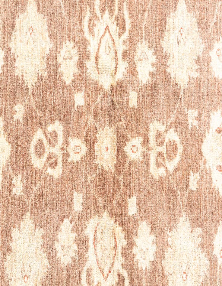 Detail image of 3' 4 x 4' 10  Hand Knotted Peshawar Ziegler Rug