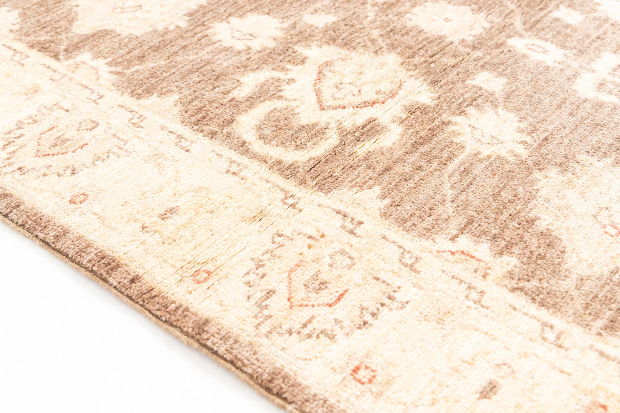 3' 3 x 4' 10 Hand Knotted Peshawar Ziegler Rug