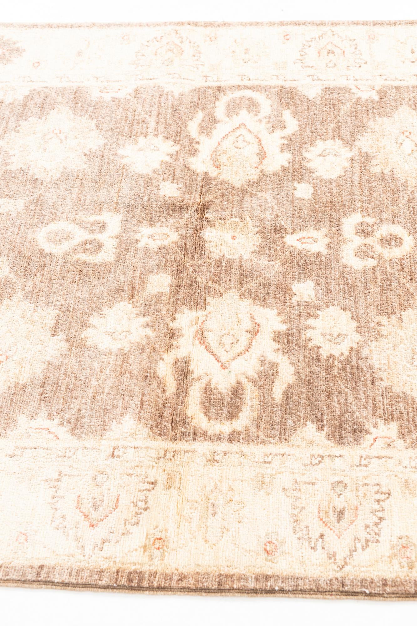 3' 3 x 4' 10 Hand Knotted Peshawar Ziegler Rug