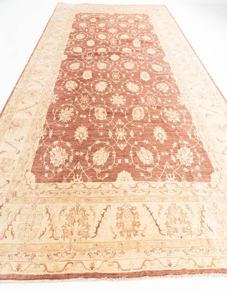Detail image of 11' 8 x 17' 9 Hand Knotted Peshawar Ziegler Oriental Rug