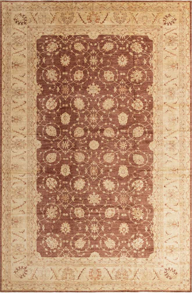 11' 8 x 17' 9 Hand Knotted Peshawar Ziegler Oriental Rug