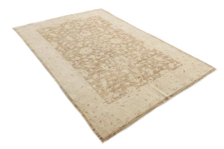 Detail image of 6' x 8' 8 Hand Knotted Peshawar Ziegler Rug