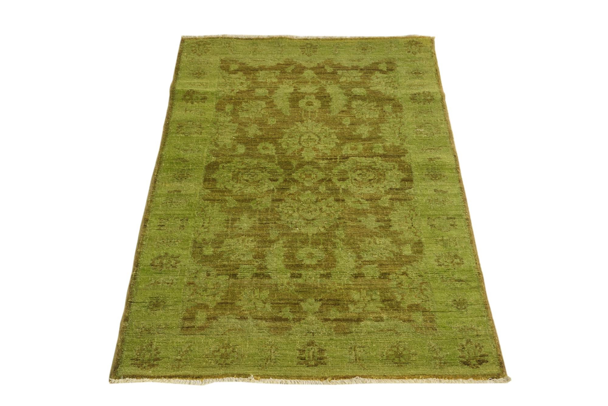 2' 7 x 4' 2 Hand Knotted Peshawar Ziegler Rug