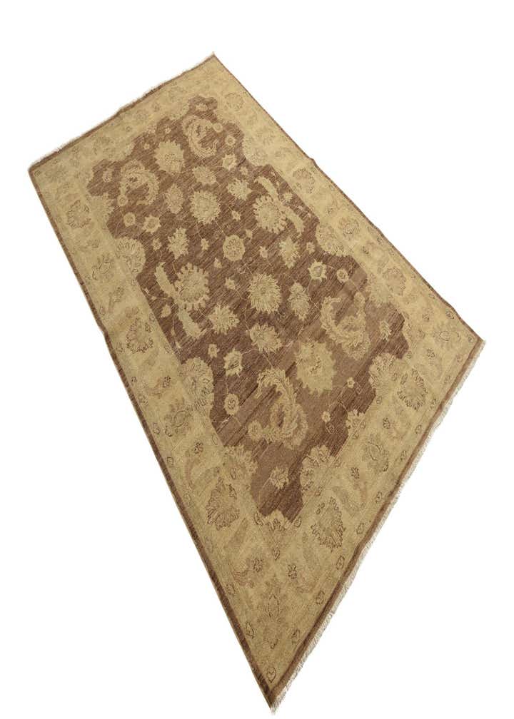 5' x 7' 8 Hand Knotted Peshawar Ziegler Rug
