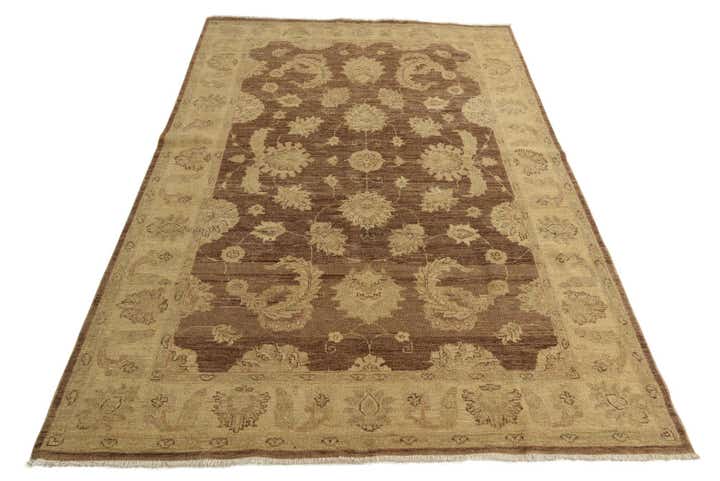 5' x 7' 8 Hand Knotted Peshawar Ziegler Rug