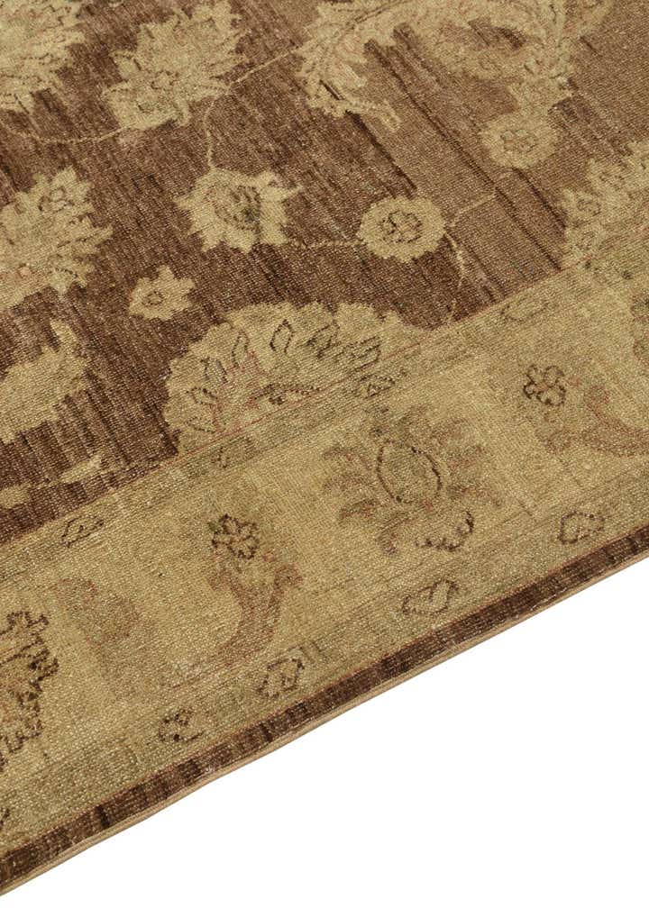 5' x 7' 8 Hand Knotted Peshawar Ziegler Rug