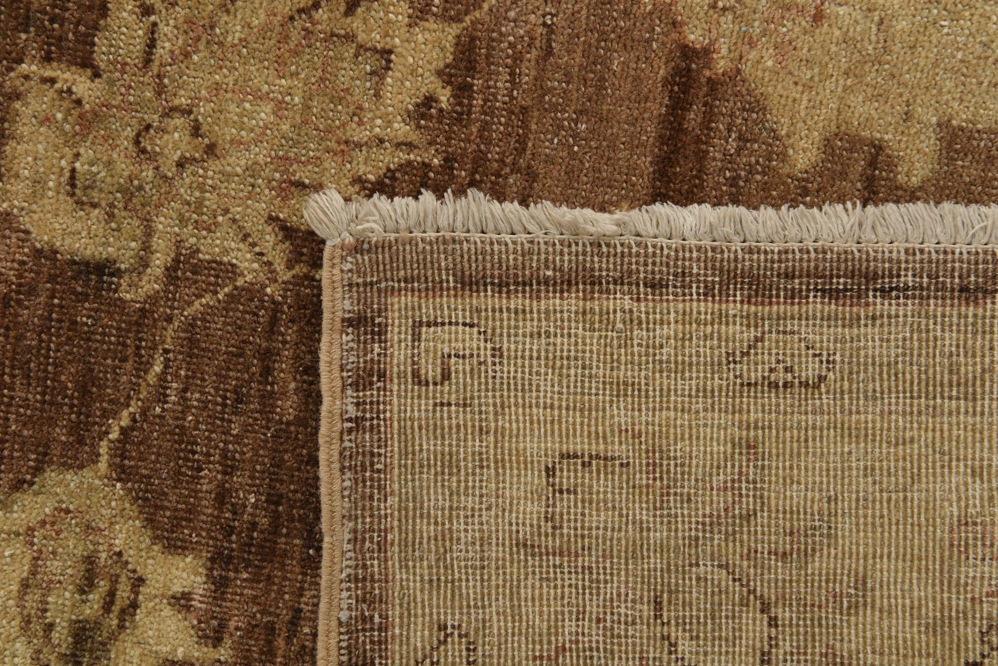 5' x 7' 8 Hand Knotted Peshawar Ziegler Rug