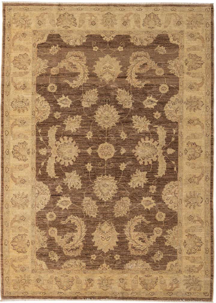 5' x 7' 8 Hand Knotted Peshawar Ziegler Rug