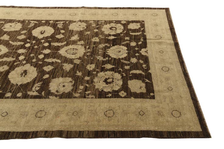 Detail image of 6' 1 x 9' Hand Knotted Peshawar Ziegler Rug