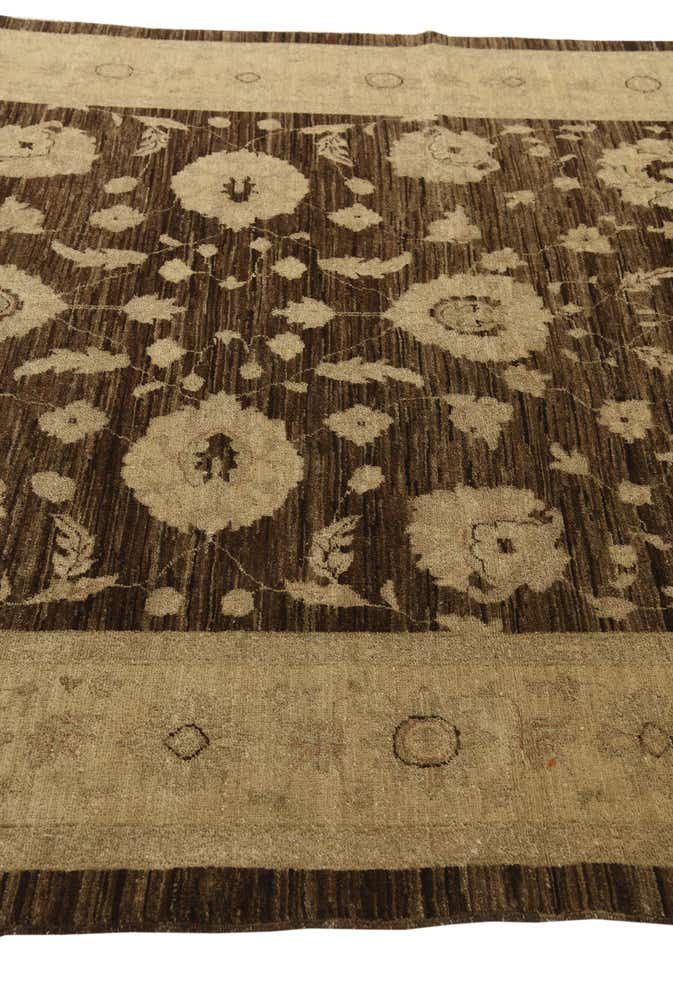 6' 1 x 9' Hand Knotted Peshawar Ziegler Rug
