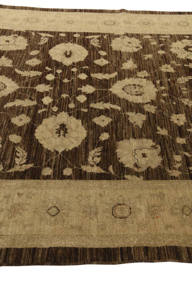 Detail image of 6' 1 x 9' Hand Knotted Peshawar Ziegler Rug