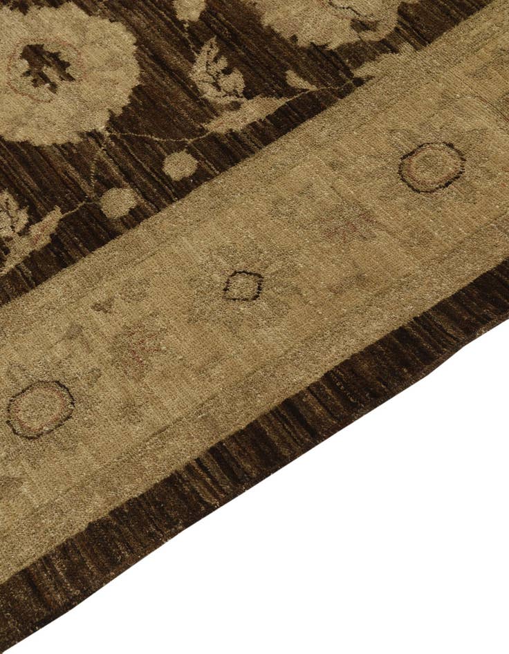 Detail image of 6' 1 x 9'  Hand Knotted Peshawar Ziegler Rug