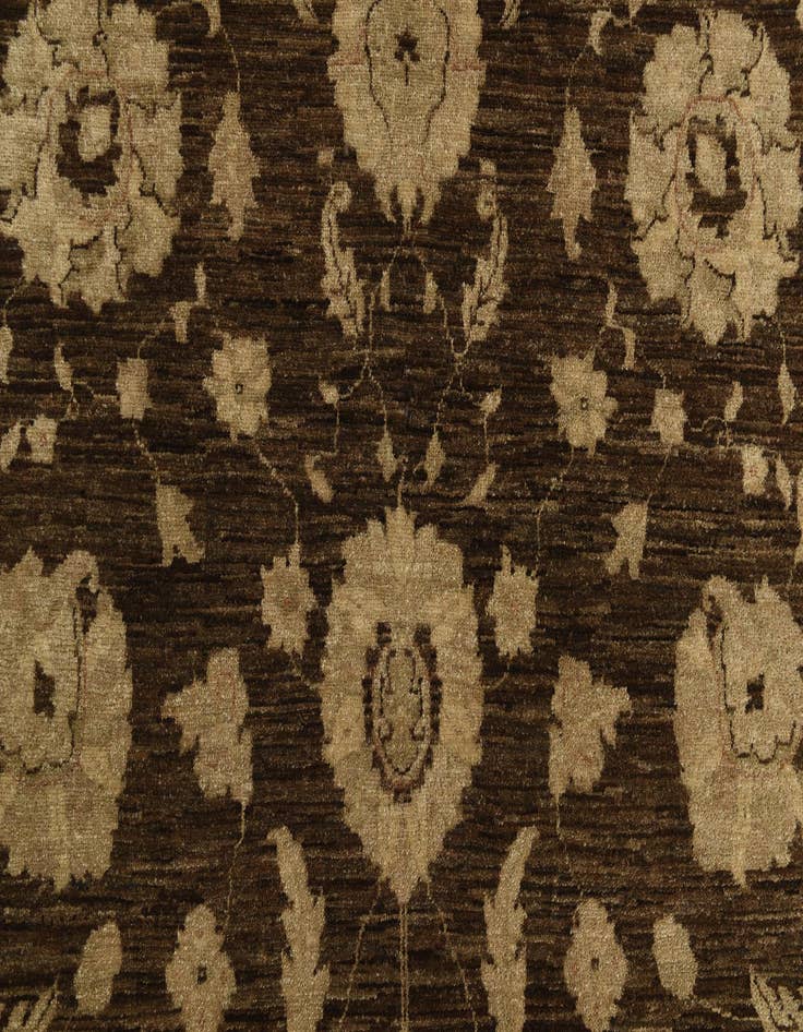 Detail image of 6' 1 x 9'  Hand Knotted Peshawar Ziegler Rug