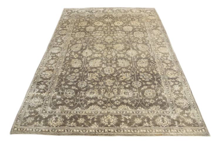 Detail image of 5' 7 x 7' 10 Hand Knotted Peshawar Ziegler Rug