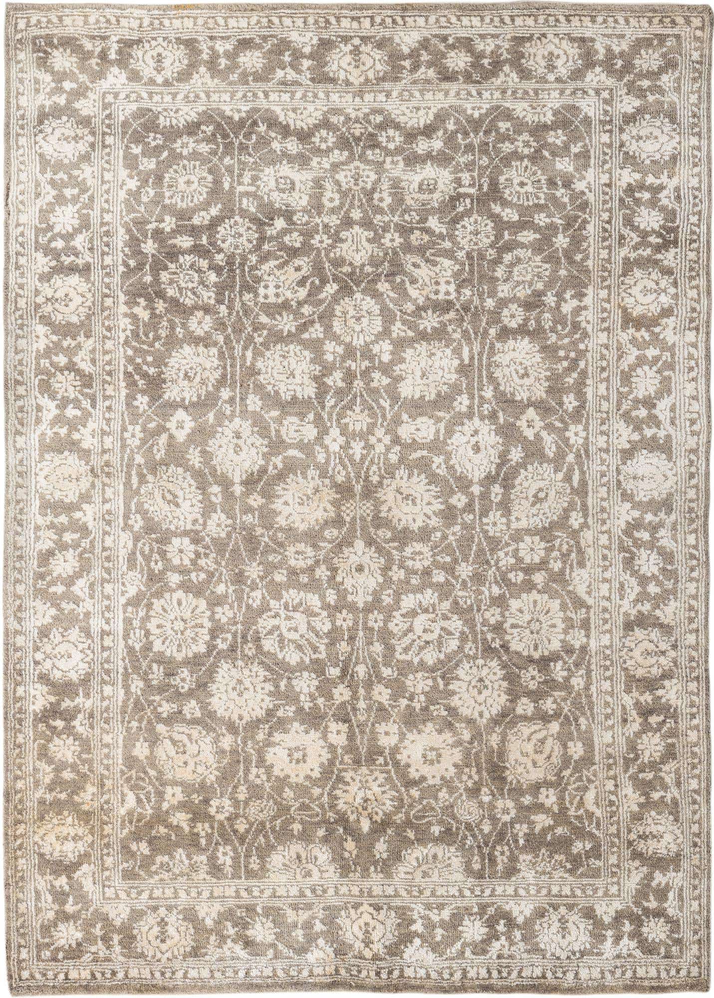 5' 7 x 7' 10 Hand Knotted Peshawar Ziegler Rug