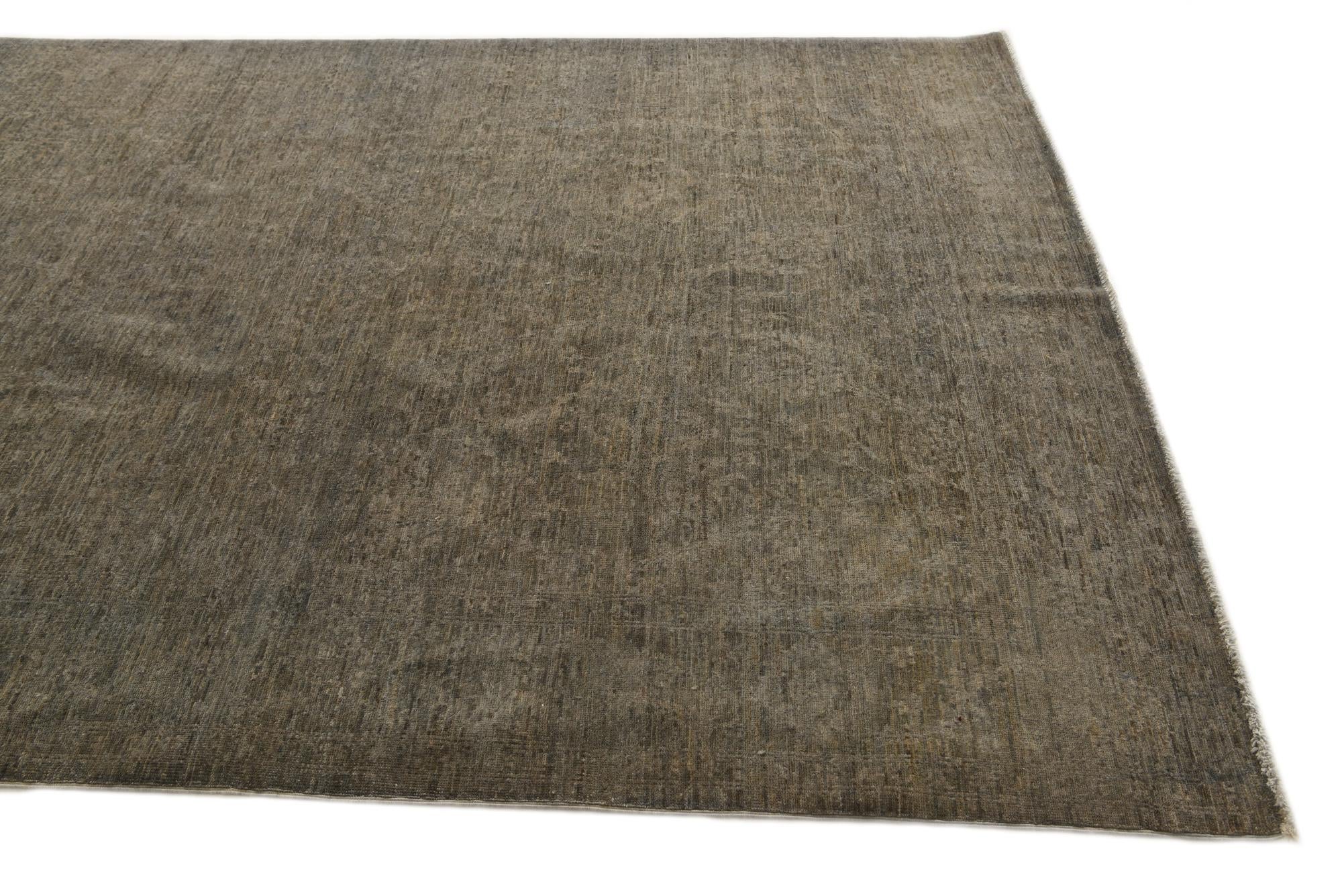 5' 9 x 8' 1 Hand Knotted Peshawar Ziegler Rug
