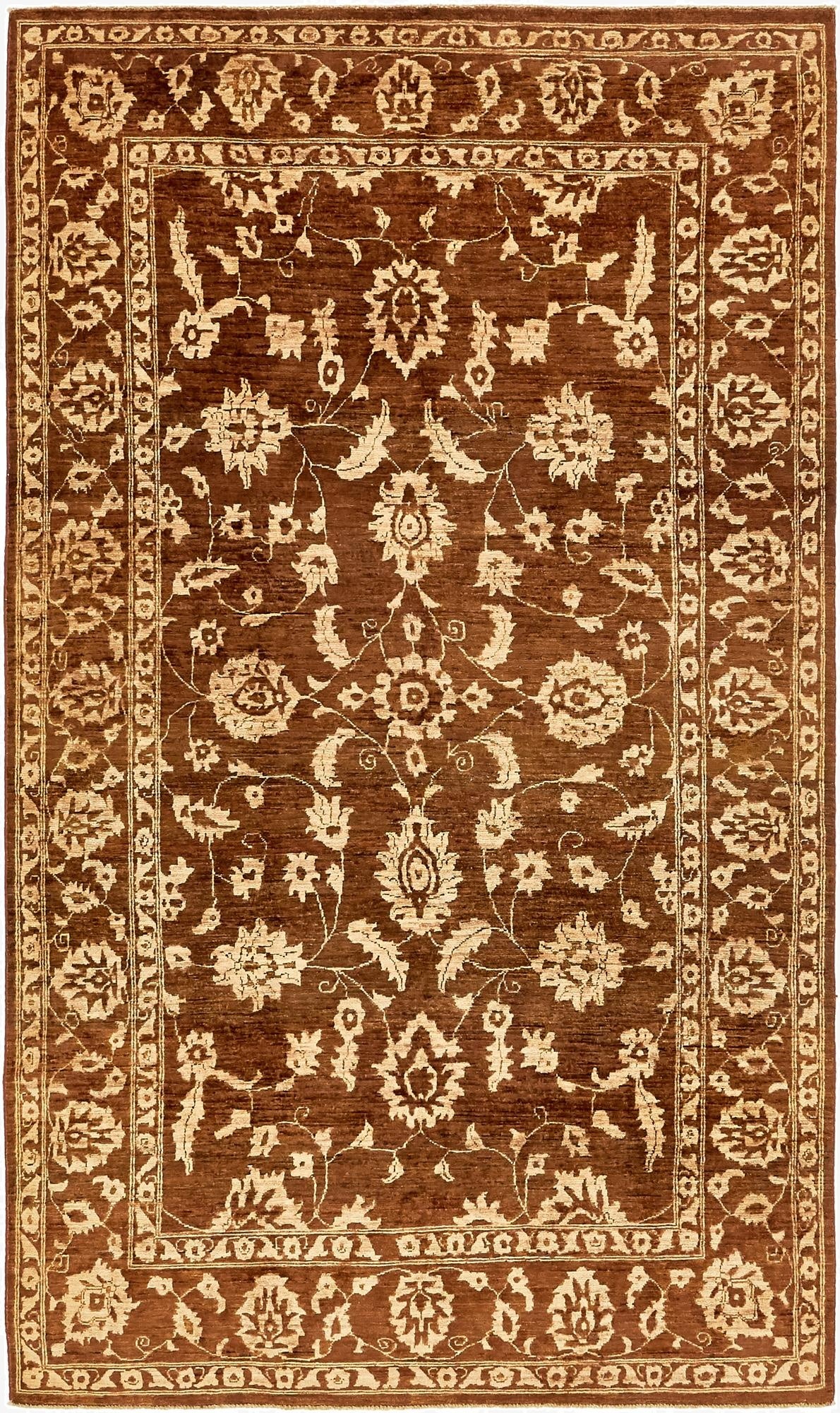 5' 8 x 9' 8  Hand Knotted Peshawar Ziegler Rug