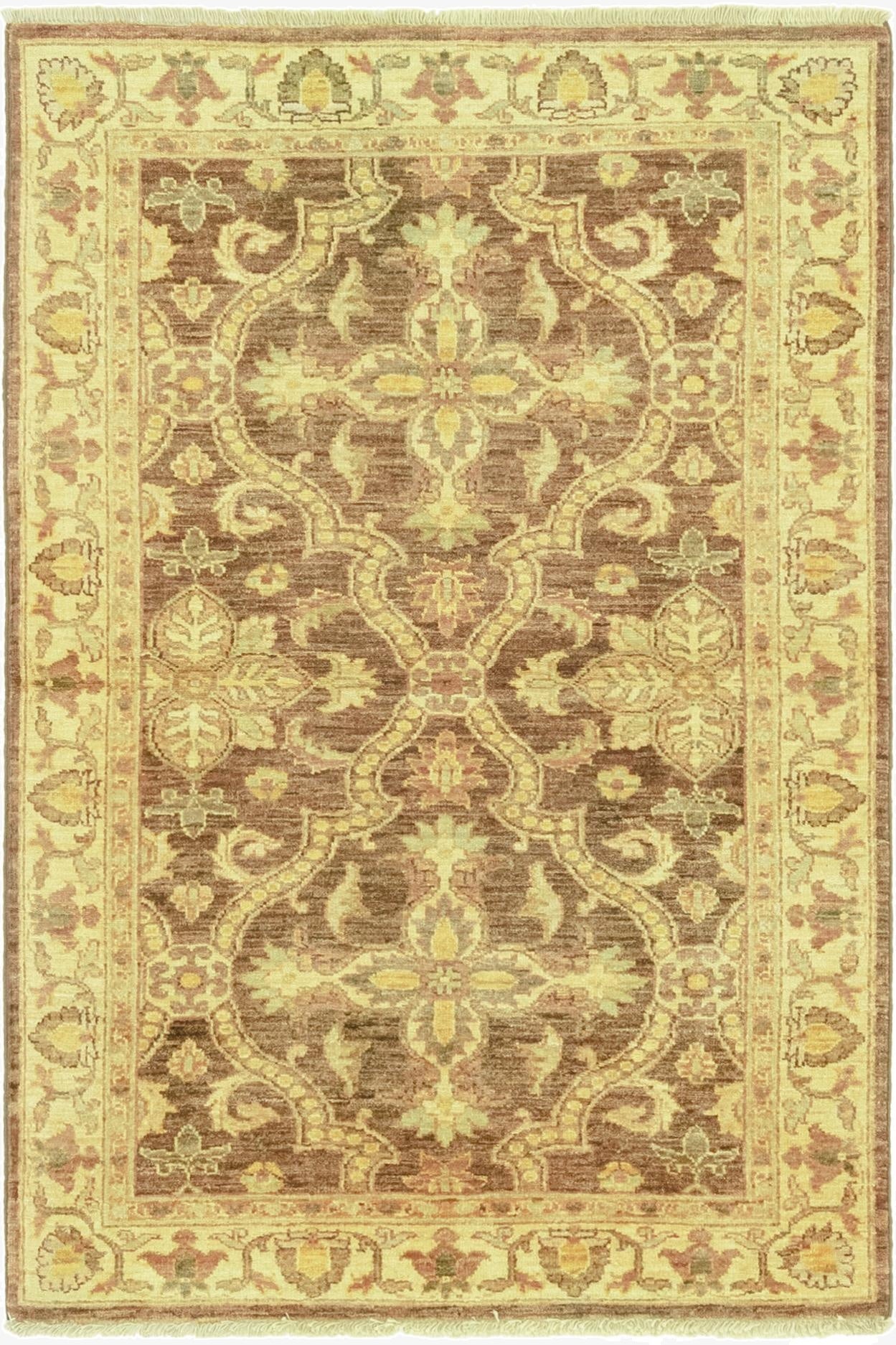 3' 1 x 4' 7  Hand Knotted Peshawar Ziegler Rug
