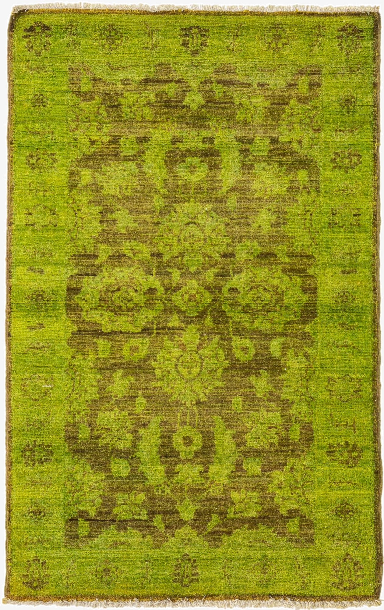 2' 7 x 4' 2  Hand Knotted Peshawar Ziegler Rug