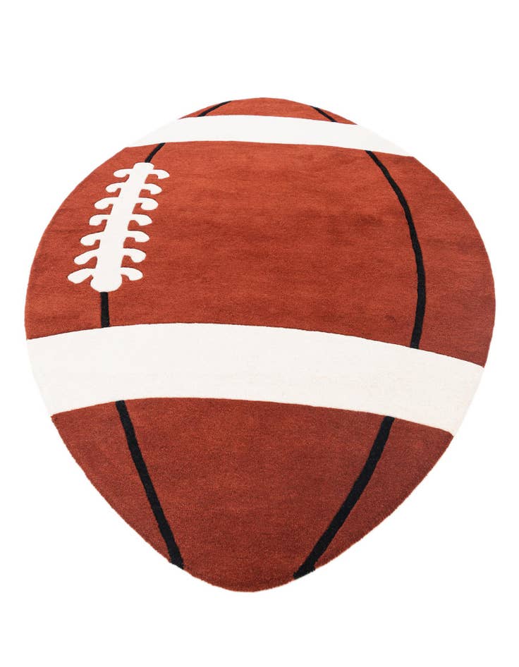 Detail image of 5' 3 x 9' Playtime Kids Wool Rug