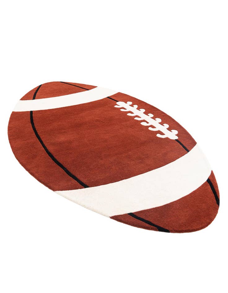 Detail image of 5' 3 x 9' Playtime Kids Wool Rug