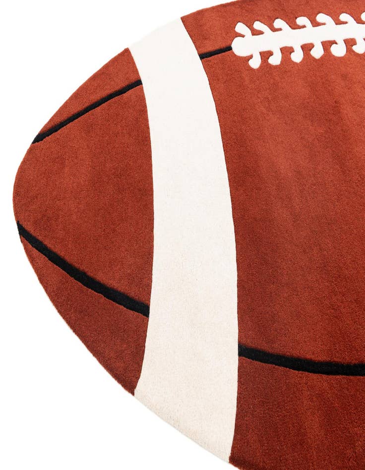 Detail image of 5' 3 x 9' Playtime Kids Wool Rug