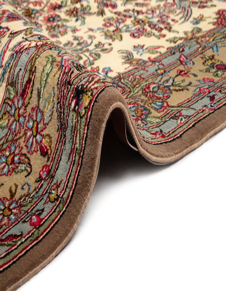 Detail image of 4' 9 x 6' 7 Hand Knotted Qom Persian Rug