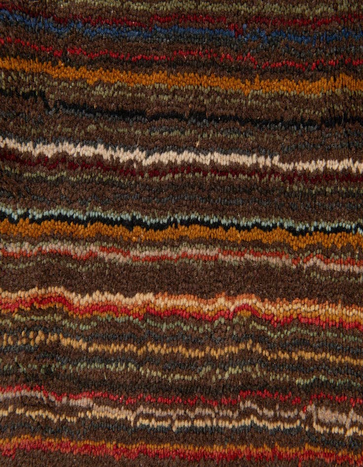 Detail image of 6' 8 x 9' 8 Reproduction Gabbeh Wool Rug