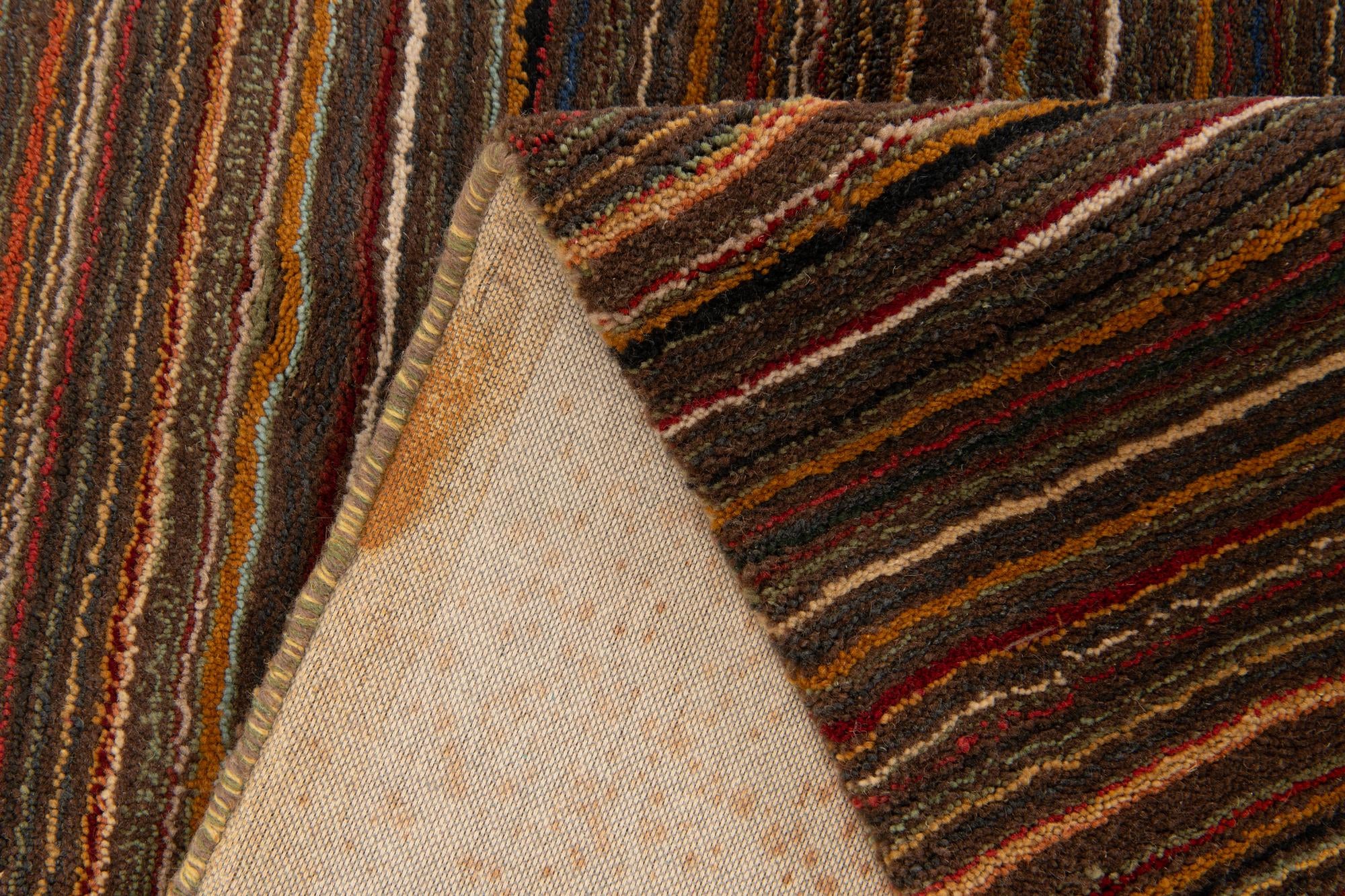 205cm x 295cm Reproduction Gabbeh Alfombra Lana