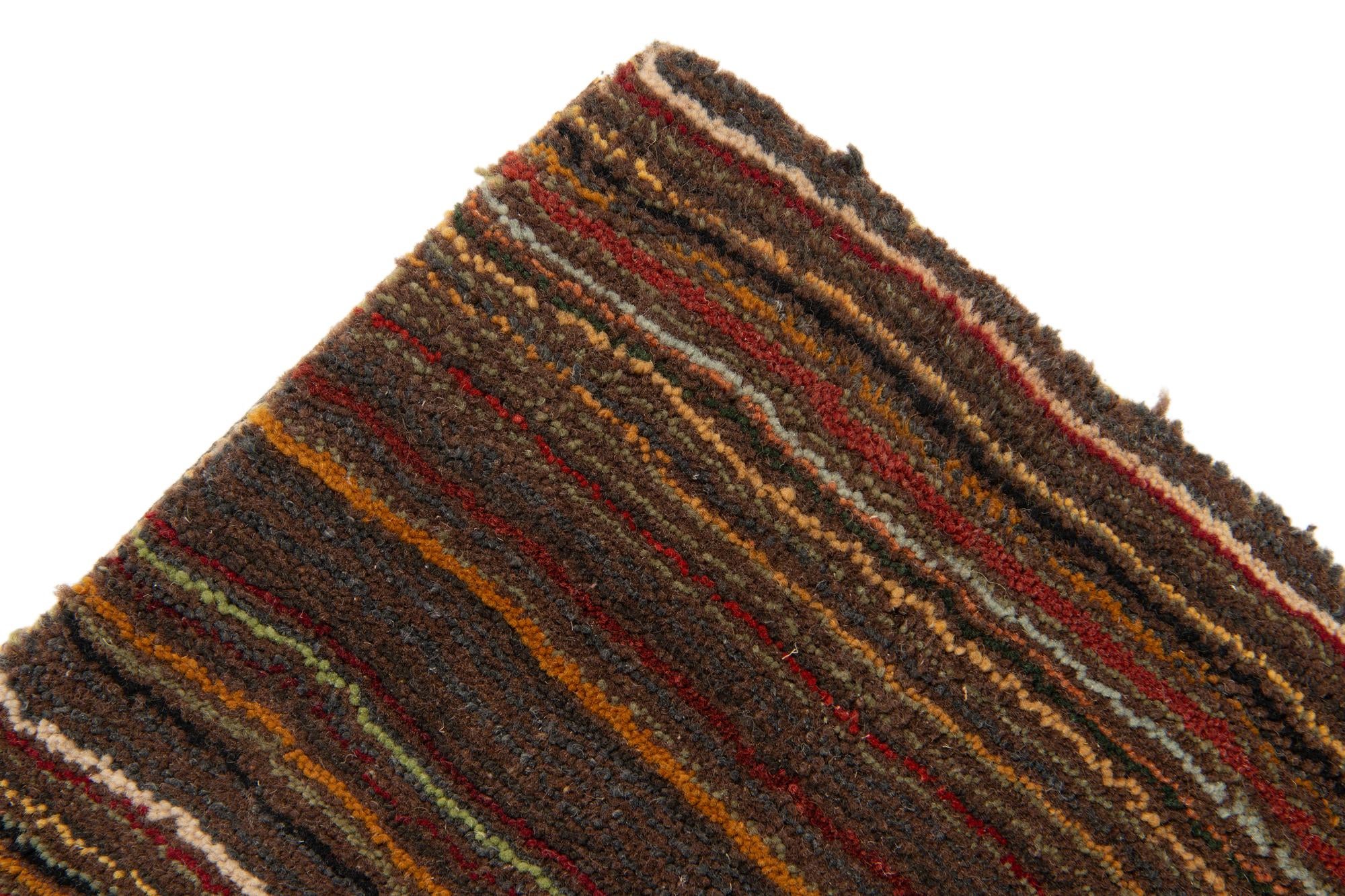 205cm x 295cm Reproduction Gabbeh Alfombra Lana