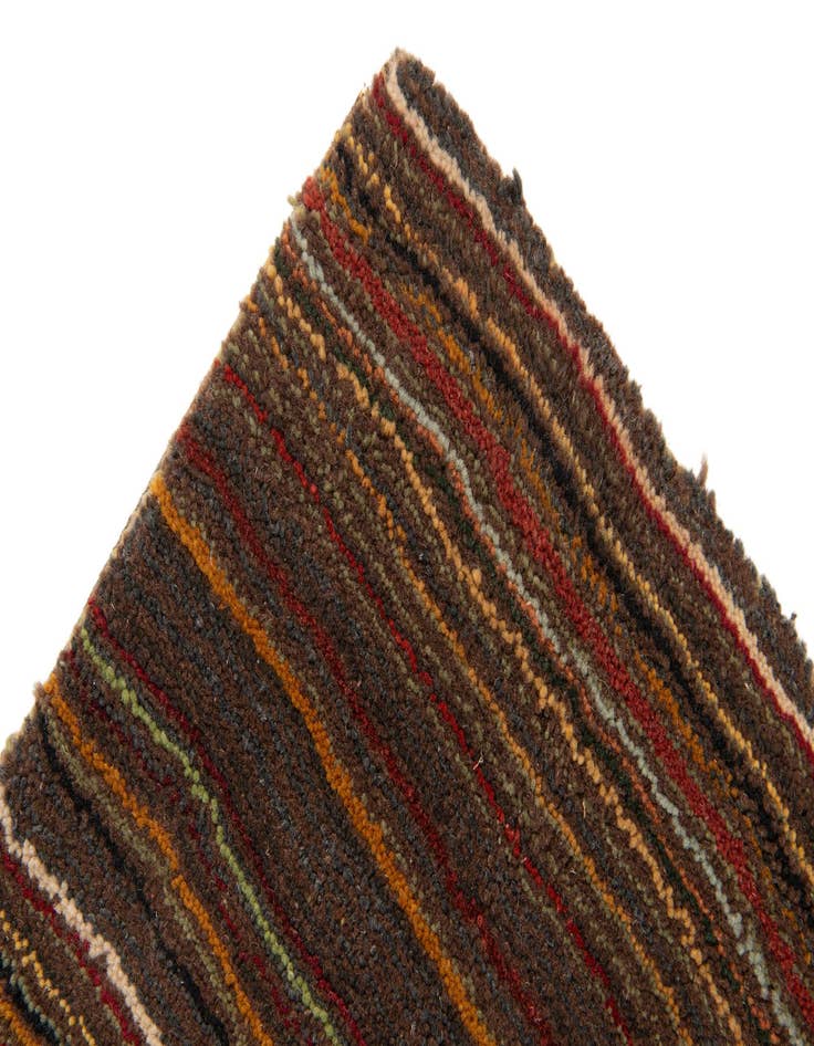 Detail image of 6' 8 x 9' 8 Reproduction Gabbeh Wool Rug