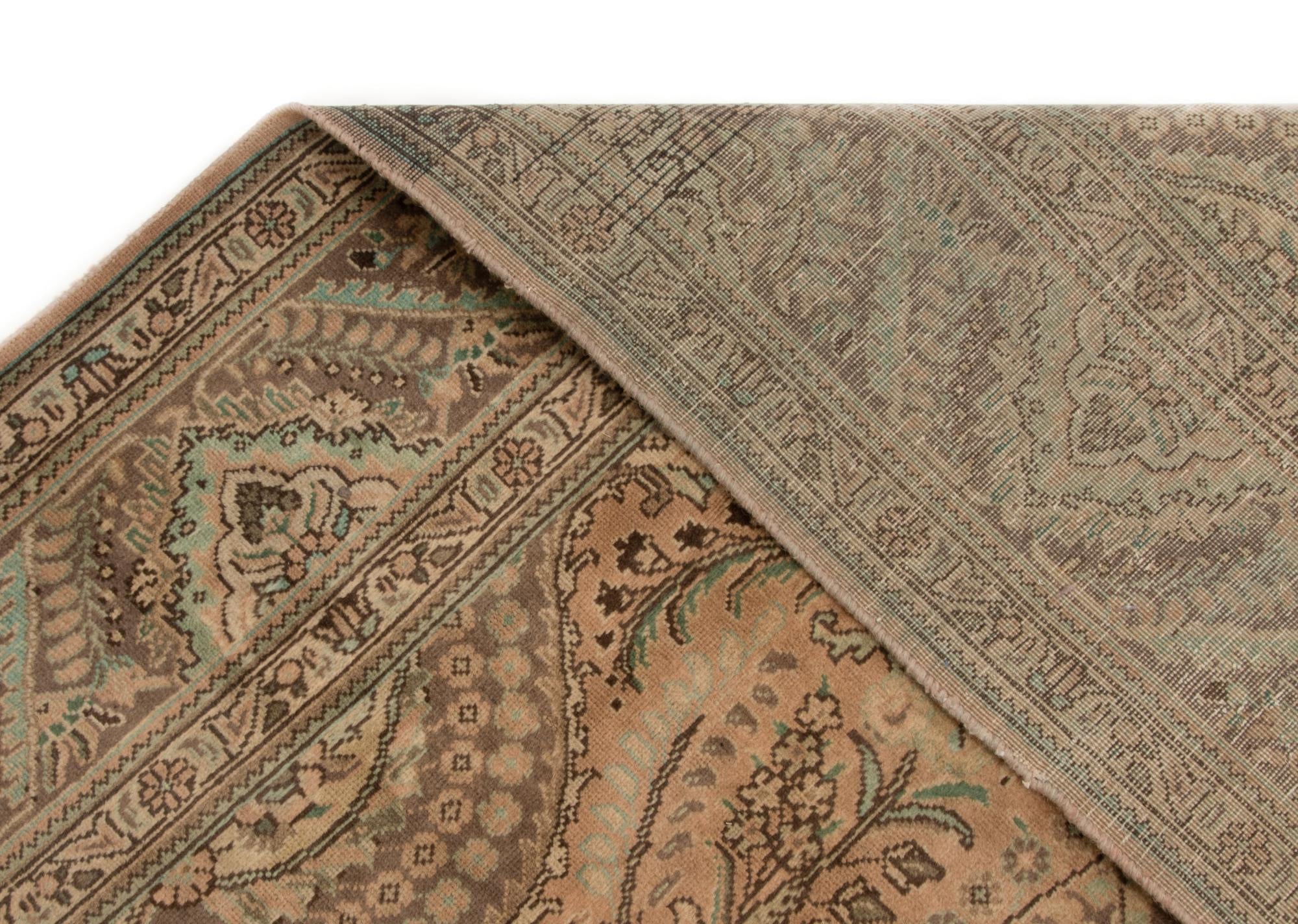 8' 2 x 11' 2 Hand Knotted Sarough Persian Wool Rug