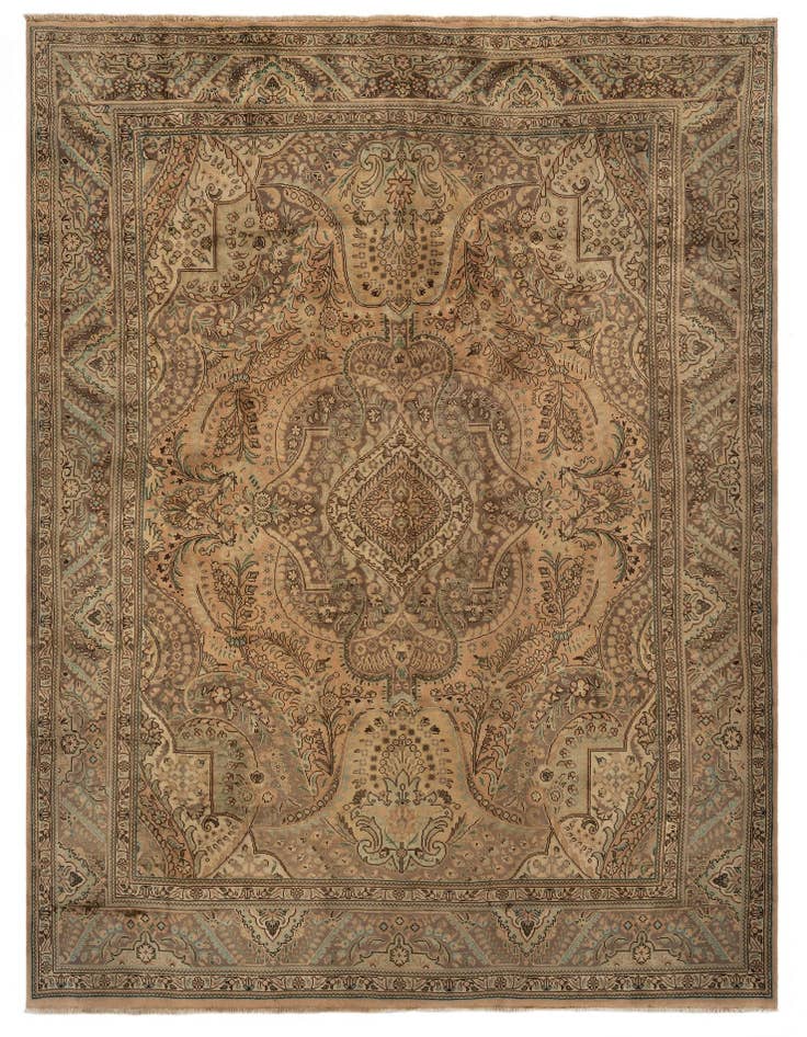 Detail image of 8' 2 x 11' 2 Hand Knotted Sarough Persian Wool Rug