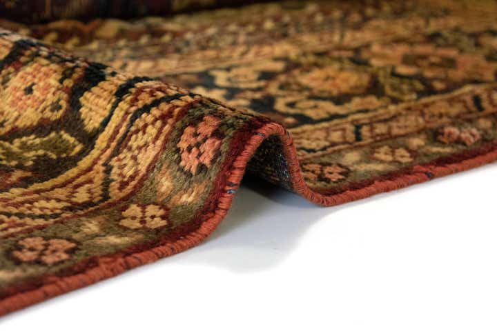 8' 9 x 12' 1 Hand Knotted Sarough Persian Wool Rug
