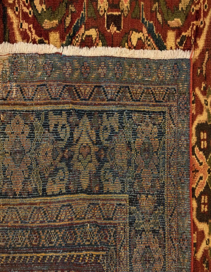 Detail image of 8' 9 x 12' 1 Hand Knotted Sarough Persian Wool Rug