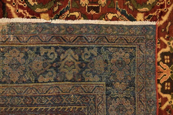 8' 9 x 12' 1 Hand Knotted Sarough Persian Wool Rug