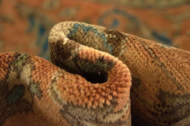 7' 7 x 11' 5 Hand Knotted Sarough Persian Wool Rug