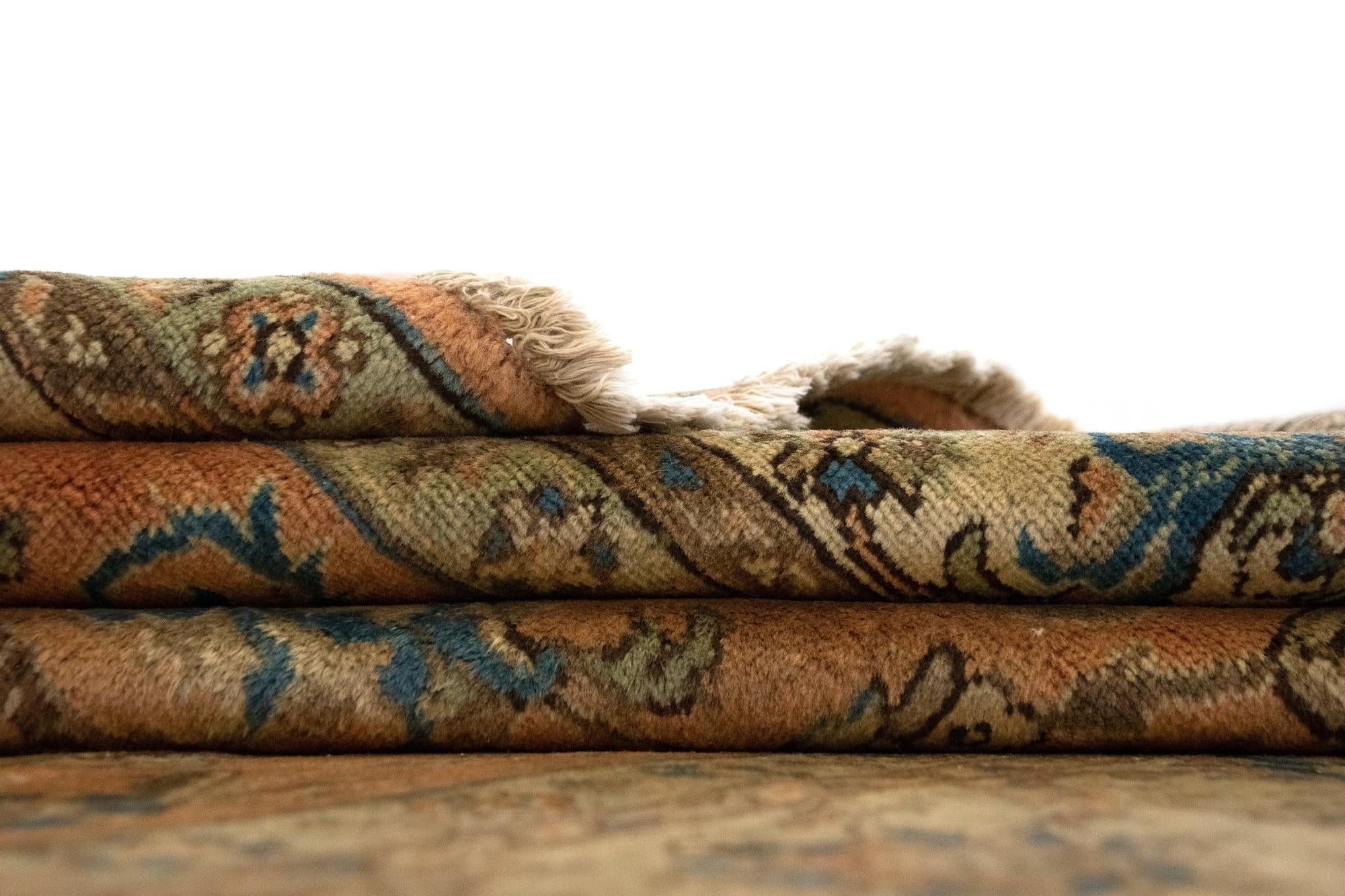 7' 7 x 11' 5 Hand Knotted Sarough Persian Wool Rug