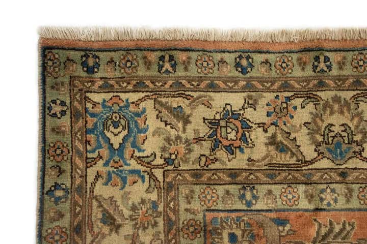 7' 7 x 11' 5 Hand Knotted Sarough Persian Wool Rug
