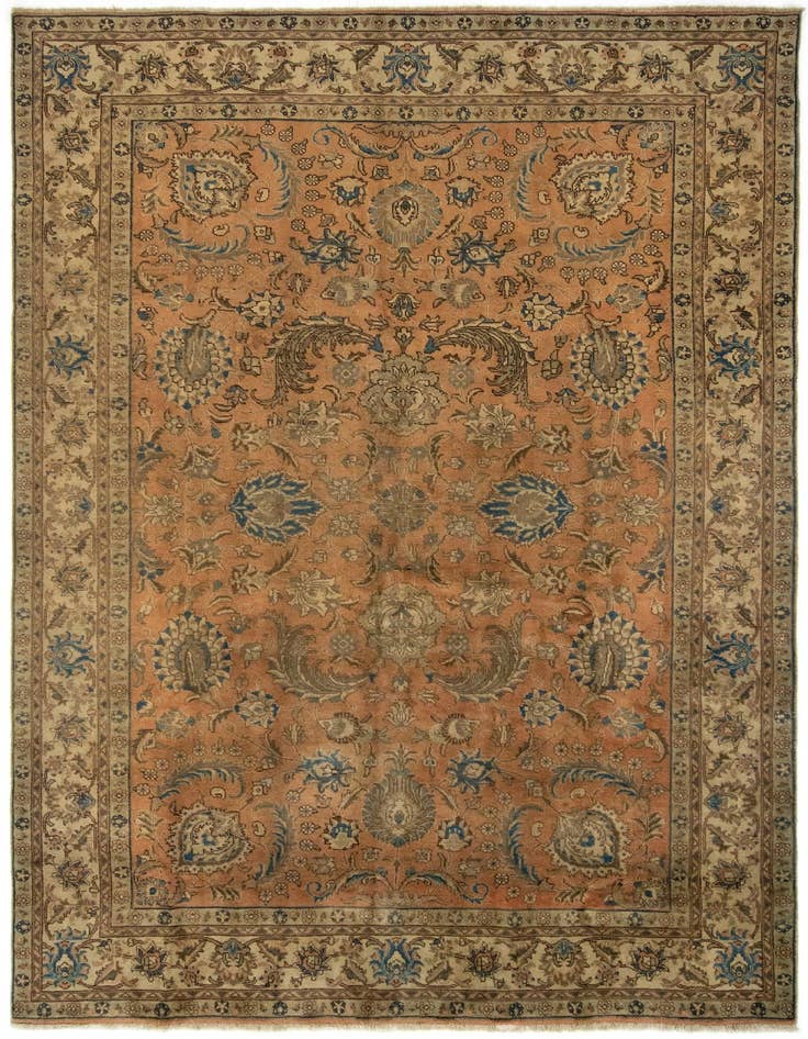 Detail image of 7' 7 x 11' 5 Hand Knotted Sarough Persian Wool Rug