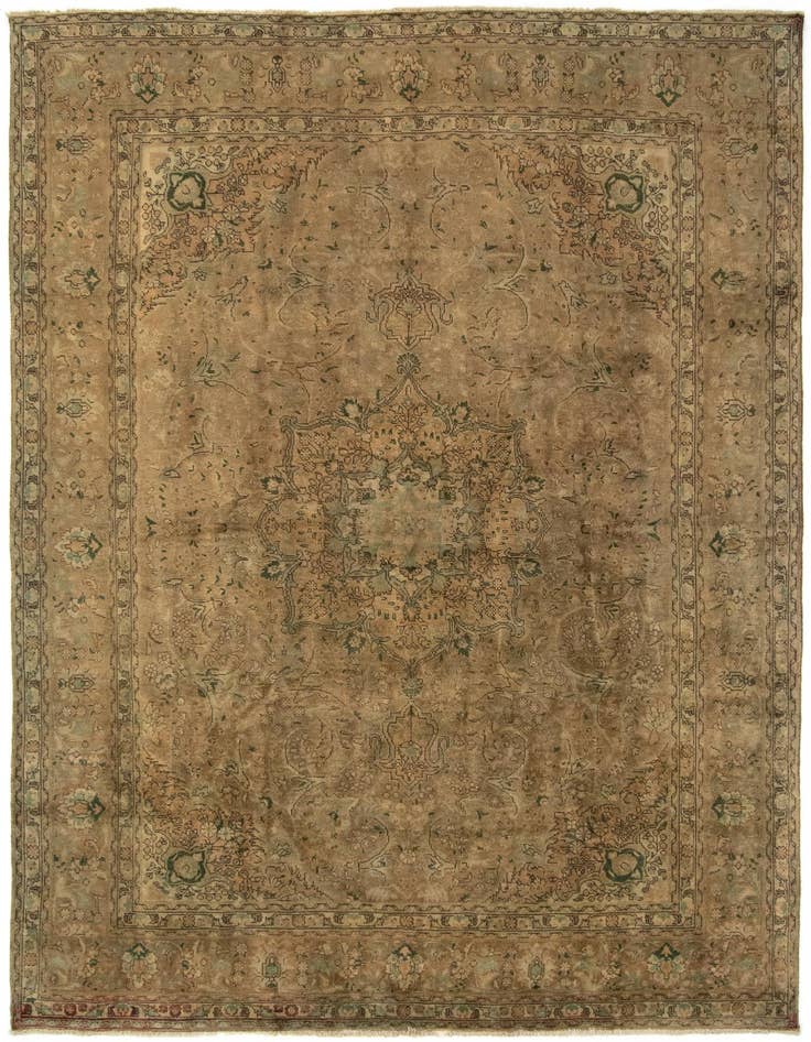 Detail image of 8' 6 x 11' 7 Hand Knotted Sarough Persian Wool Rug