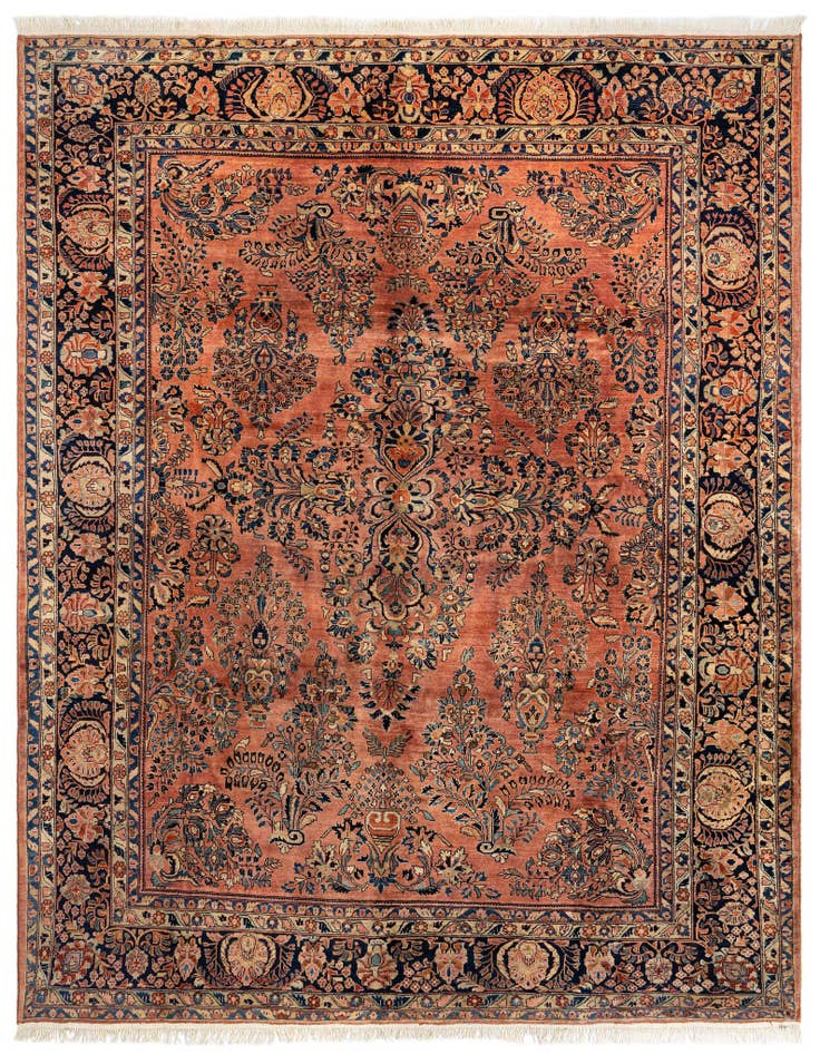Detail image of 9' 4 x 11' 6 Sarouk Wool Rug