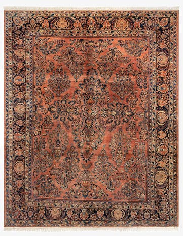 9' 4 x 11' 6 Sarouk Wool Rug